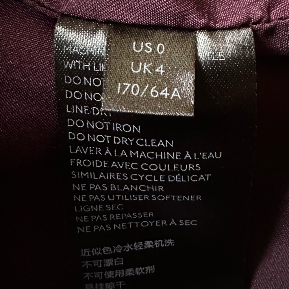 Free People Sz 0 Plum “Modern Femme” High Rise Vegan Leather A-Line Mini Skirt - Picture 6 of 8